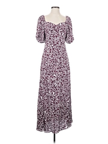 Madewell Puff Sleeve Sweetheart Midi Dress in Floral (view 1)