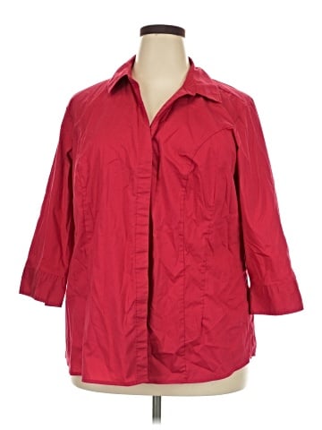 Lee 3/4 Sleeve Button-Down Shirt (view 1)