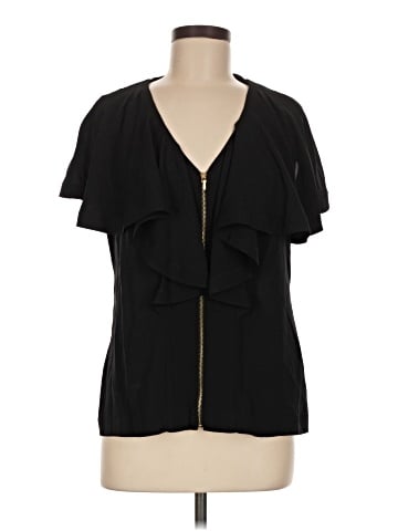 Tory Burch Short Sleeve Silk Top (view 1)