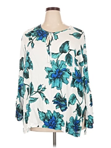 Karen Kane Long Sleeve Blouse (view 1)