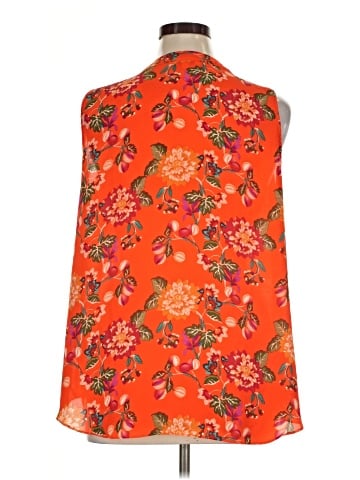 Rose + Olive Sleeveless Blouse (view 2)