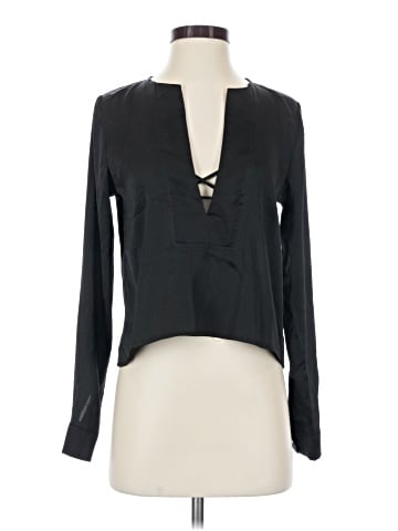 Akira Chicago Red Label Long Sleeve Blouse (view 1)