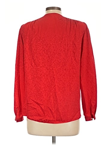 Tahari Long Sleeve Silk Top (view 2)