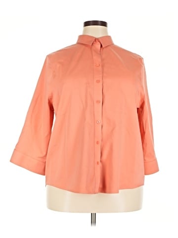 Chico's 3/4 Sleeve Button-Down Shirt (view 1)