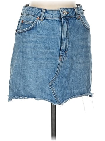 Topshop Denim Skirt (view 1)