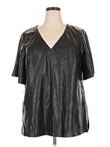 ELOQUII Short Sleeve Blouse (view 1)