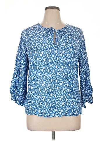 Caslon 3/4 Sleeve Blouse (view 1)
