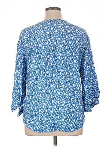 Caslon 3/4 Sleeve Blouse (view 2)
