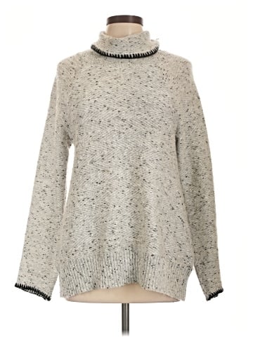 Cable & Gauge Turtleneck Sweater (view 1)