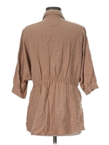 Doe & Rae 3/4 Sleeve Button-Down Shirt (view 2)