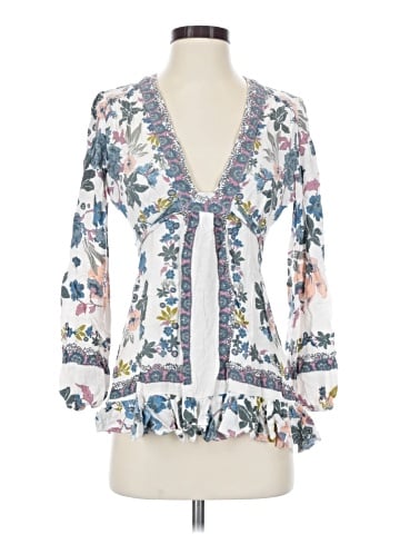 Free People 3/4 Sleeve Blouse (view 1)