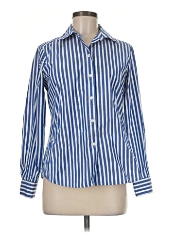 Foxcroft Long Sleeve Button-Down Shirt (view 1)