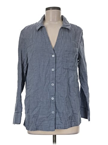 Soma Long Sleeve Button-Down Shirt (view 1)