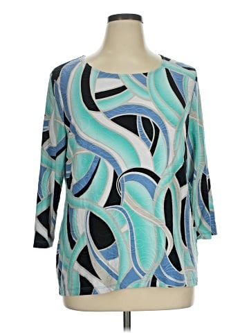 JM Collection 3/4 Sleeve Blouse (view 1)