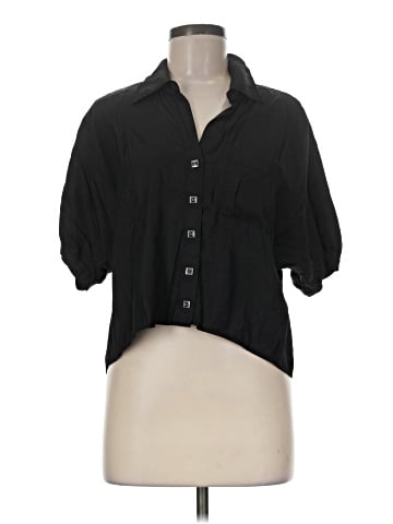 Guess 3/4 Sleeve Button-Down Shirt (view 1)