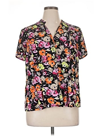 Dana Buchman Short Sleeve Blouse (view 1)