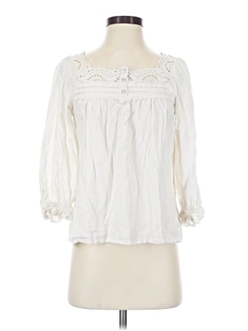 LC Lauren Conrad 3/4 Sleeve Blouse (view 1)