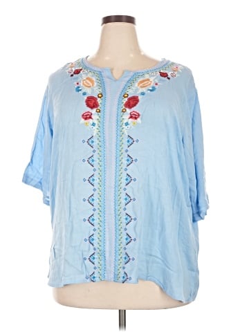 Liv Los Angeles Short Sleeve Blouse (view 1)