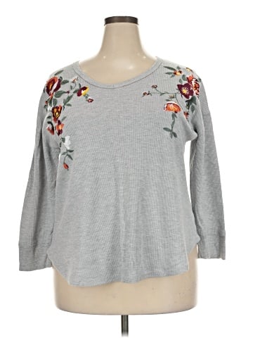 Woman Within 3/4 Sleeve T-Shirt (view 1)