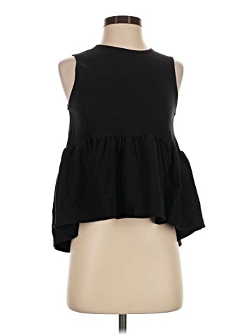 Zara W&B Collection Sleeveless Blouse (view 1)