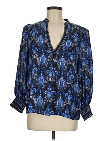 Alice + Olivia 3/4 Sleeve Silk Top (view 1)