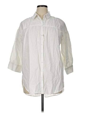Maeve by Anthropologie 3/4 Sleeve Button-Down Shirt (view 1)