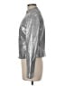Bebe 100% Leather Metallic Silver Leather Jacket Size M - photo 5