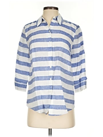 Chico's 3/4 Sleeve Button-Down Shirt (view 1)