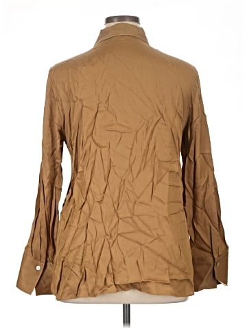 Vince. Long Sleeve Silk Top (view 2)