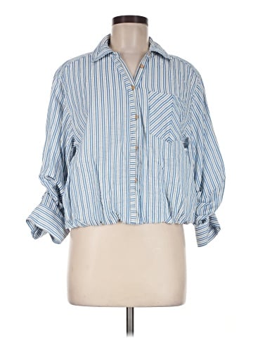 Democracy 3/4 Sleeve Button-Down Shirt (view 1)
