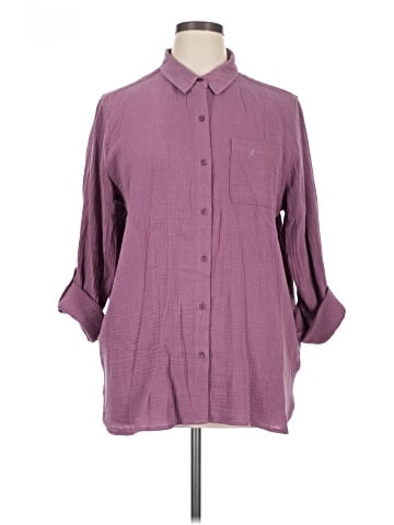 Anne Klein 3/4 Sleeve Button-Down Shirt (view 1)