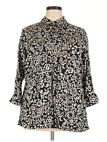 Charter Club 3/4 Sleeve Button-Down Shirt (view 1)