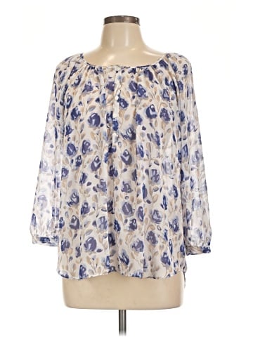 LC Lauren Conrad 3/4 Sleeve Blouse (view 2)