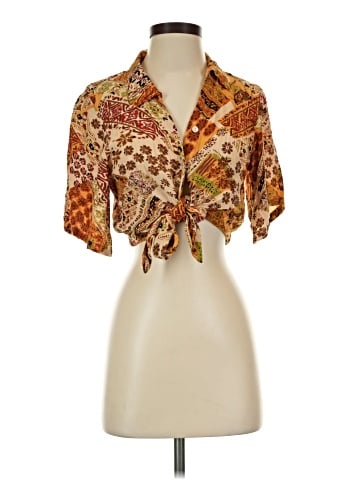 Christian Siriano New York Short Sleeve Blouse (view 1)