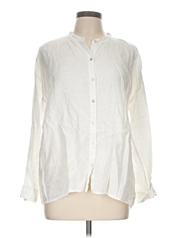 Eileen Fisher Long Sleeve Button-Down Shirt (view 1)