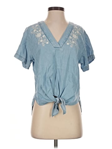 Lucky Brand Short Sleeve Blouse (view 1)
