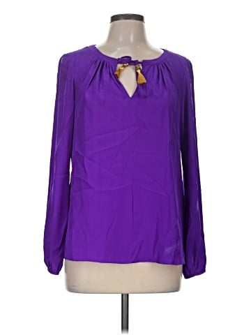Alice & Trixie Long Sleeve Silk Top (view 1)