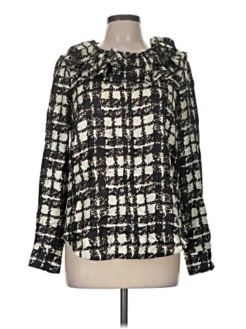 J.Crew Collection Long Sleeve Silk Top (view 1)