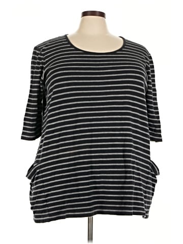 Joan Vass 3/4 Sleeve T-Shirt (view 1)