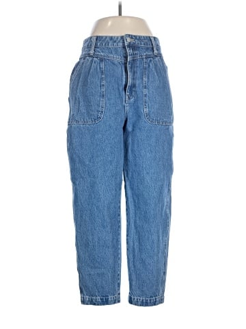 Madewell Baggy Pleated Tapered Jeans in Springdale Wash (view 1)