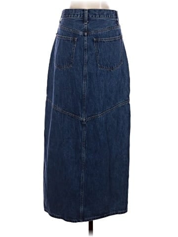 Madewell Denim Mid-Rise Maxi Skirt in Pineland Wash (view 2)
