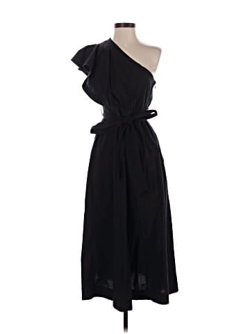 Madewell Ruffled One-Shoulder Midi Dress (view 1)