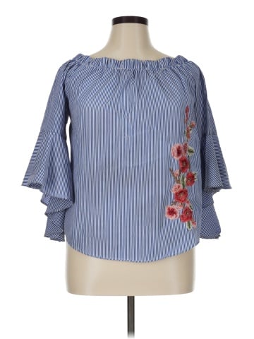 KONTROL Contemporary 3/4 Sleeve Blouse (view 1)