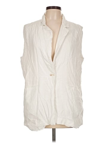 Blue Rain Sleeveless Button-Down Shirt (view 1)