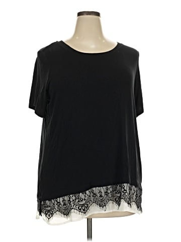 Rose + Olive Short Sleeve Top (view 1)