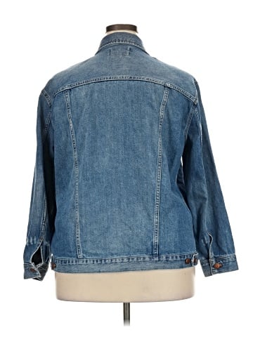 Madewell The Oversized Jean Jacket in Wortham Wash (view 2)
