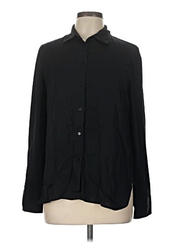 Vince. Long Sleeve Silk Top (view 1)