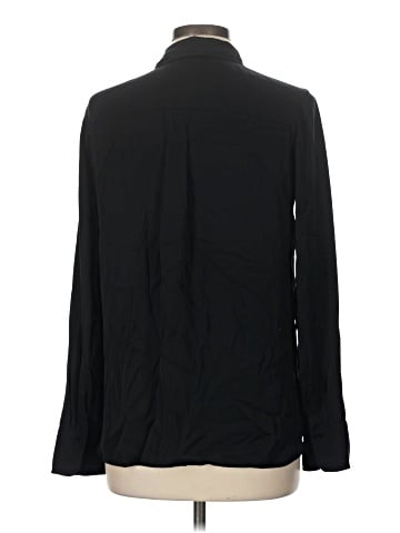 Vince. Long Sleeve Silk Top (view 2)