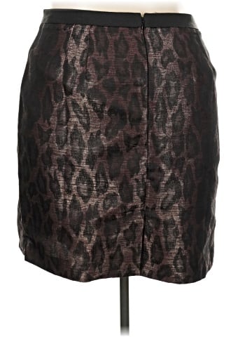 Ann Taylor Factory Faux Leather Skirt (view 2)