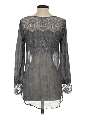 Calypso St. Barth Long Sleeve Silk Top (view 2)